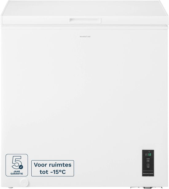 Inventum VK952W Low Frost vrieskist - 198 liter - 81,5 cm breed - Supervriezen - Geschikt voor garage tot -15°C - Digitale thermostaat - 1 opbergkorf - Diepvrieskist - Wit