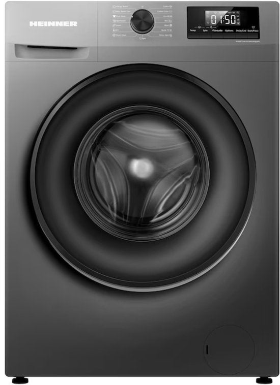 Heinner HWM-H7014IVSMTC+++ Wasmachine 7 kg – 15 Wasprogramma’s – Stoomprogramma – Kinderslot – 1400 tpm – LED Display – Titaangrijs – 5 Jaar Garantie(Titaangrijs)