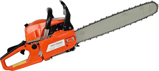 Kraftworld kettingzaag Aspen benzine - 52CC - 45cm zaagblad - 2T - Aspen - 2.6KW - chainsaw