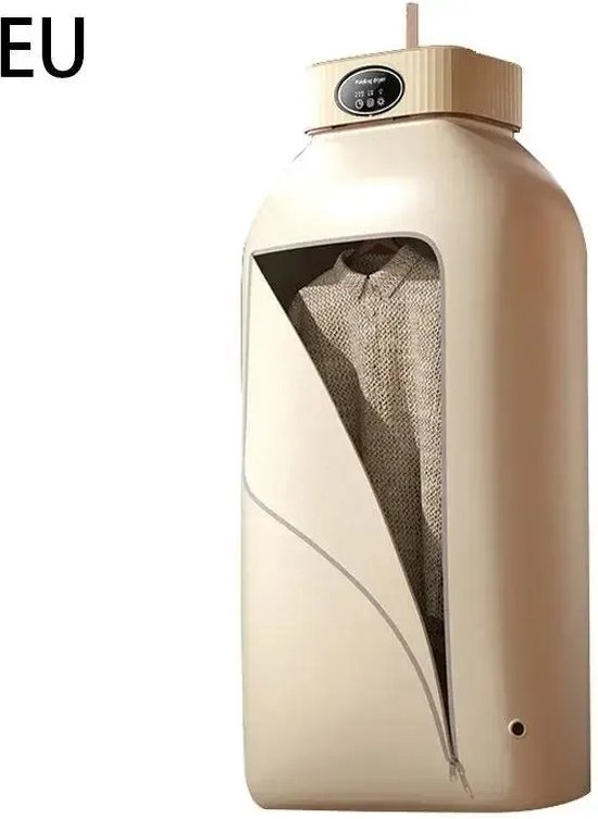Merkloos / Sans marque Elektrische Wasdroger - Smart Droogrek - Hangende Kleding Droger - Droger Voor Kledingkast - 41 x 41 x125cm - Khaki -
