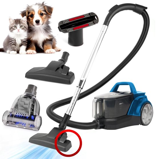 AG3200 Stofzuiger Zonder Zak - Stofzuigers - Vacuum Cleaner Zakloos - Geschikt Voor Dierenharen -900W - Sterke Zuigkracht - Blauw(Zwart)
