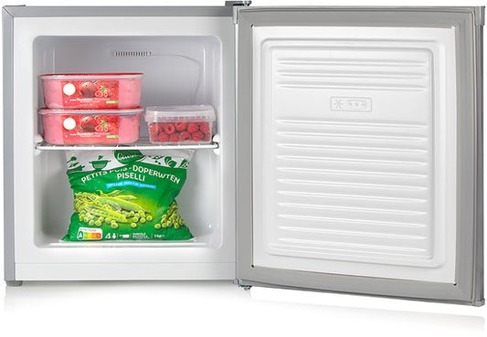 PRIMO PR147DV Mini Vriezer - Diepvries Klein - Vrijstaand - 33L - D - Zilver(Zilver)