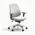 Ergonomische bureaustoel met grijze stof en verstelbare armleuningen 45 x 45 x 95cm