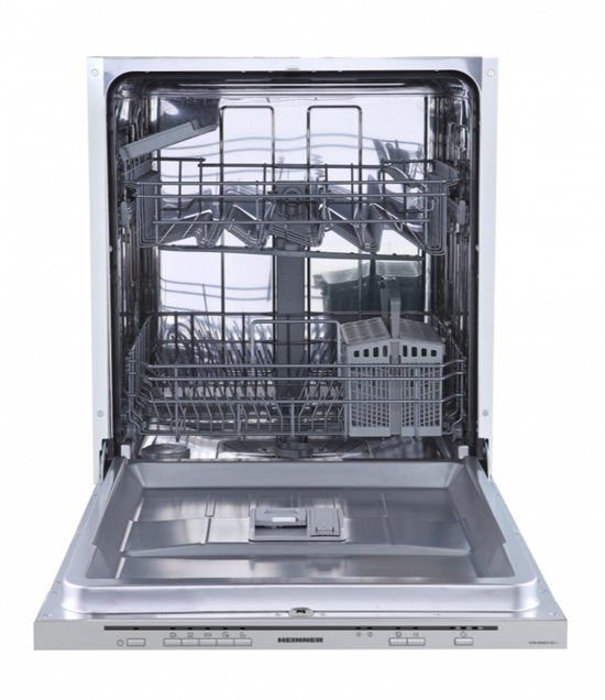 Heinner HDW-BIM60514E++ Inbouwvaatwasser 60 cm – 14 Couverts – Elektronische Bediening – Extra Laadcapaciteit – 5 Programma’s – Aquastop – 5 Jaar Garantie