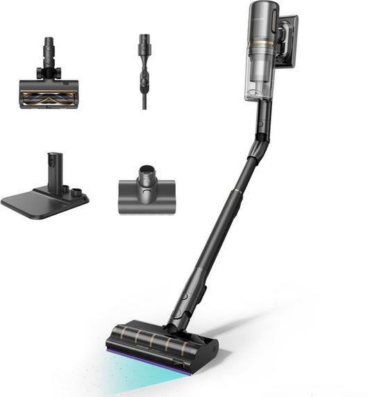 Dreame V20 Pro - Draadloze steelstofzuiger met 210AW zuigkracht – GapFree™ AI-Robotarm  TangleCut™ Technologie – Tot 90 min batterij – Met CelesTect™ Verlichting – Inclusief accessoireset
