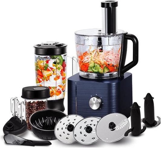 Merkloos / Sans marque Celestul Keukenmachine - 1300W - Keukenrobot – Foodprocessor - 3.2L - Mengkom - Incl. Vleesmolen, Blender en extra 11 Accessoires - Zwart