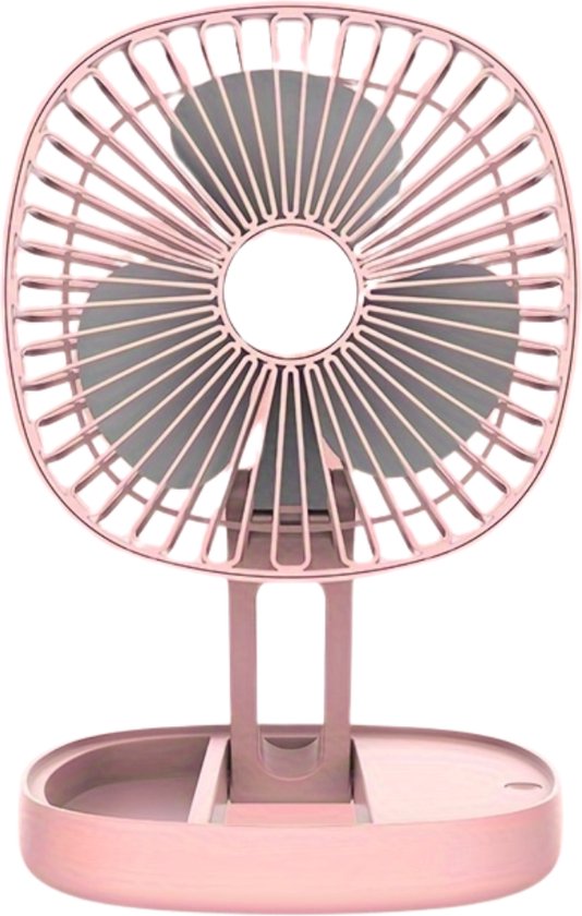 Livano Ventilator Staand - Ventilatoren - Tafelventilator - Statief - Extra Verkoelend - Aircooler - Cooling Fan - Cooler - Roze