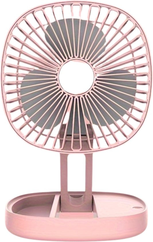 Livano Ventilator Staand - Ventilatoren - Tafelventilator - Statief - Extra Verkoelend - Aircooler - Cooling Fan - Cooler - Roze