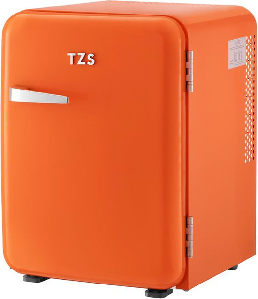 TZS FIRST AUSTRIA TZS First Austria Mini koelkast - Minibar - 40 liter - Vrijstaand - Volledig stil 22dB - Retro - Oranje(Oranje)