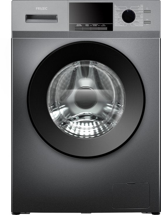Frilec KOBLENZ9314WA-342 - Wasmachine - A Label-20% - 9 Kilo - 5 Jaar Garantie - Grijs