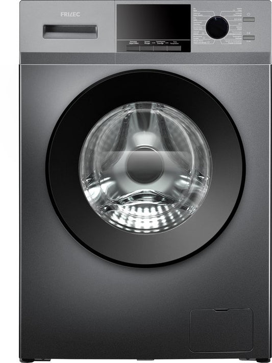 Frilec KOBLENZ9314WA-342 - Wasmachine - A Label-20% - 9 Kilo - 5 Jaar Garantie - Grijs