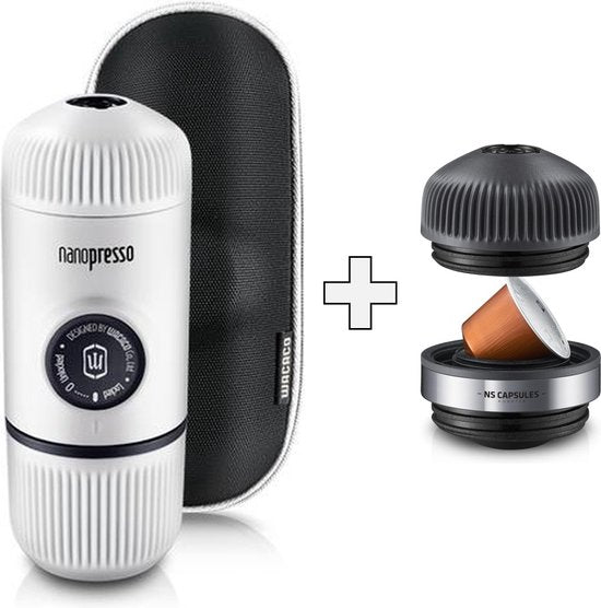Wacaco - Nanopresso - Chill White - Nanopresso NS adapter - Combi Set(Wit)