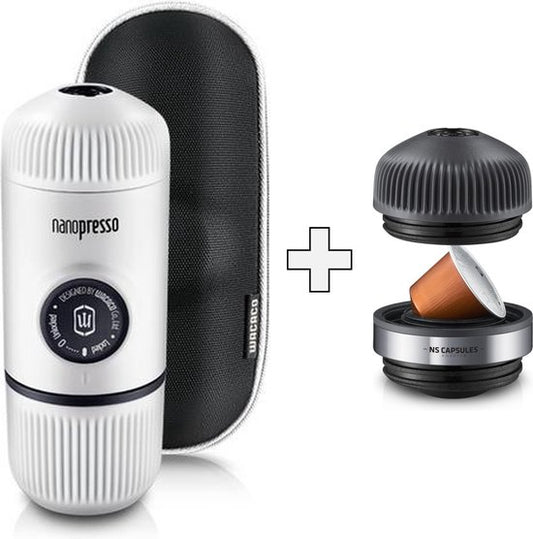 Wacaco - Nanopresso - Chill White - Nanopresso NS adapter - Combi Set(Wit)