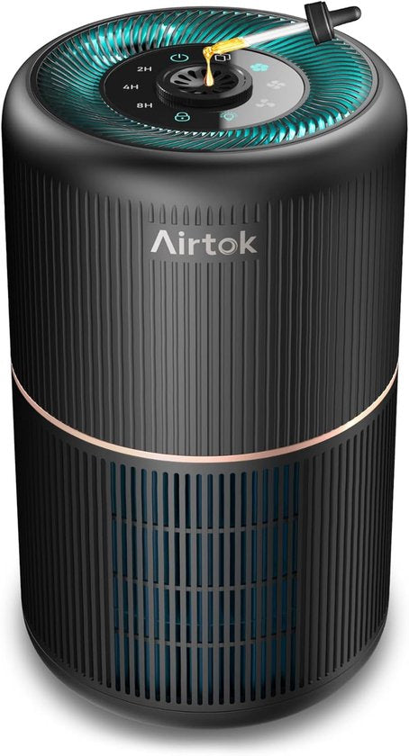 Merkloos / Sans marque Luchtreiniger met HEPA Filter – Compacte Air Purifier – Voor Schone Lucht in Huis – Stil  Efficiënt – Geschikt voor Slaapkamer  Kantoor