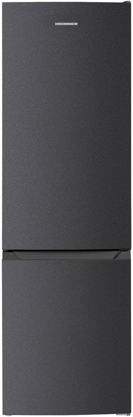 Heinner HC-HM262DGE++ Koel-vriescombinatie 262 L – Instelbare Thermostaat – LED-verlichting – Omkeerbare Deur – Vingerafdrukbestendige Afwerking – Antracietgrijs – 5 Jaar Garantie(Antracietgrijs)