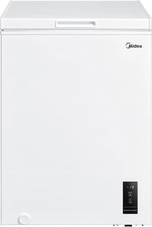 Midea MDRC152FEE01 - Vrieskist - Wit - Vrijstaand - E label - 38 dB - 99 l - 169 kWh/jaar - Compact - Bovenlader