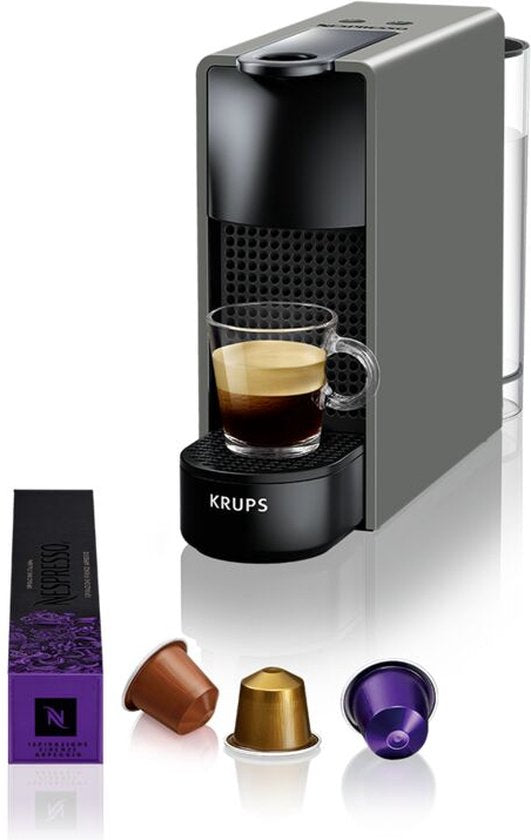 Krups Nespresso Essenza Mini XN110B - Koffiecupmachine - Grijs(Grijs/Geen melkopschuimer)