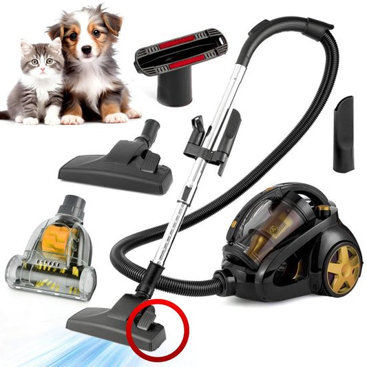 AG3100 Stofzuiger Zonder Zak - Gold - Stofzuigers - Vacuum Cleaner Zakloos - 8.5 Meter - 900W - Sterke Zuigkracht - HEPA Filter - Compact, Licht  Krachtig - Gemakkelijk Schoon Te Maken(Goud)
