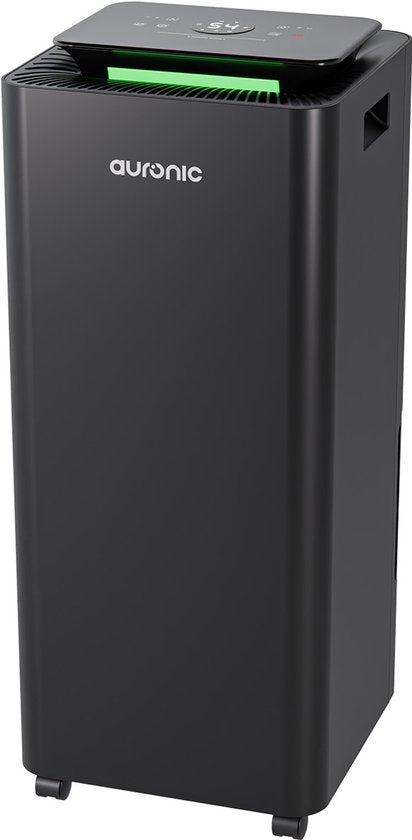 Auronic Luchtontvochtiger en Luchtreiniger - Pro Series - 20L per dag - 3.5L Waterreservoir - Was-droog functie - Slaapkamer, Badkamer en Woonkamer - Vochtopnemer voor in Huis - Dehumidifier - Zwart(Zwart， Pro Series/20 l)