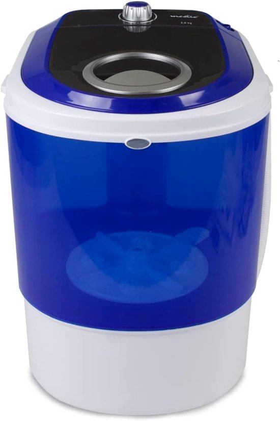 Dyna DYNA® Camping Wasmachine - Mini Wasmachine - Wasmachines - 2 kg per Wasbeurt - Met Timer - Blauw - 39cm x 37cm x 51cm